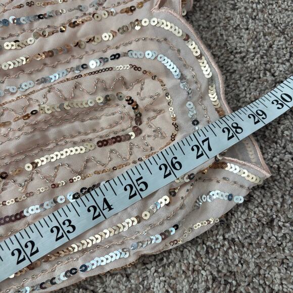 Pink Sequined Off the Shoulder Romper Sabrina Carpenter Taylor Swift Sparkly S - Picture 5 of 11